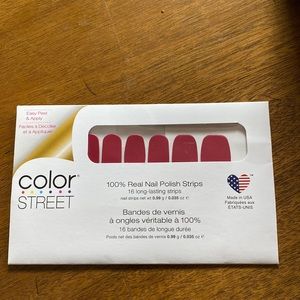 Red Color street nail decals